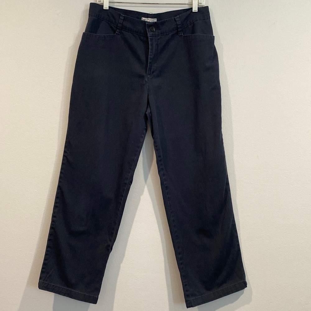 Lee Relaxed Fit At the Waist Navy Straight Leg Pants - Size 14 Petite
